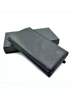Чоловічий шкіряний клатч-гаманець Weatro 20 х 11 х 2,5 см Чорний wtro-С165-5-39