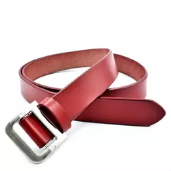 Женский кожаный ремень Weatro nwzh-30k-0052 Красный