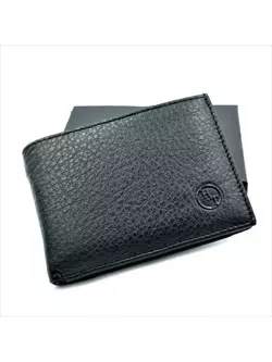 Чоловічий шкіряний гаманець-зажим Weatro 11 х 8 х 3 см Чорний wtro-168-24B
