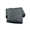 Чоловічий шкіряний гаманець Weatro 11 х 9,5 х 2 см Чорний wtro-508