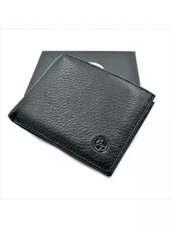 Чоловічий шкіряний гаманець-зажим Weatro 11 х 9 х 2,5 см Чорний wtro-168-24F