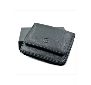Чоловічий шкіряний гаманець Weatro 9 х 9,5 х 2 см Чорний wtro-168-58