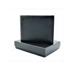 Чоловічий шкіряний гаманець Weatro 11,5 х 9 х 2 см Чорний wtro-208B
