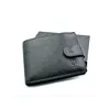 Чоловічий шкіряний гаманець Weatro 12 х 9,5 х 2 см Чорний wtro-539