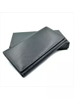 Чоловічий шкіряний клатч-гаманець Weatro 19 х 10,5 х 2,5 см Чорний wtro-165-5-40