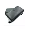 Чоловічий шкіряний клатч-гаманець Weatro 20 х 11,5 х 4,5 см Чорний wtro-162-12