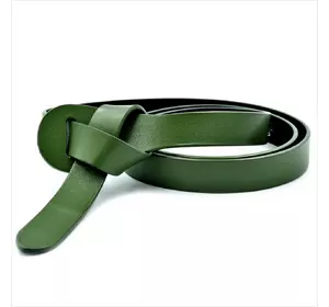 Ремень женский кожаный Weatro nw-2k-0009 Тёмно-зелёный